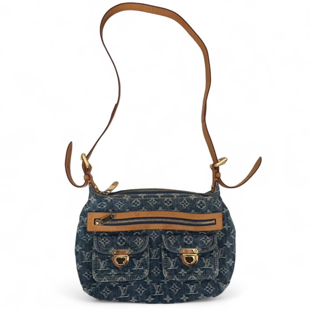 Louis Vuitton Monogram Denim Baggy PM Blue